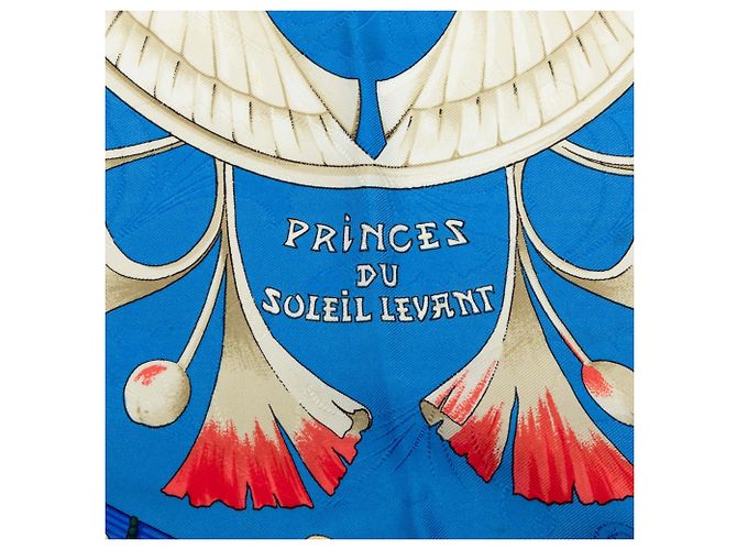 Foulard di seta Hermès Daimyo Blu 90 Scarves - vista 2