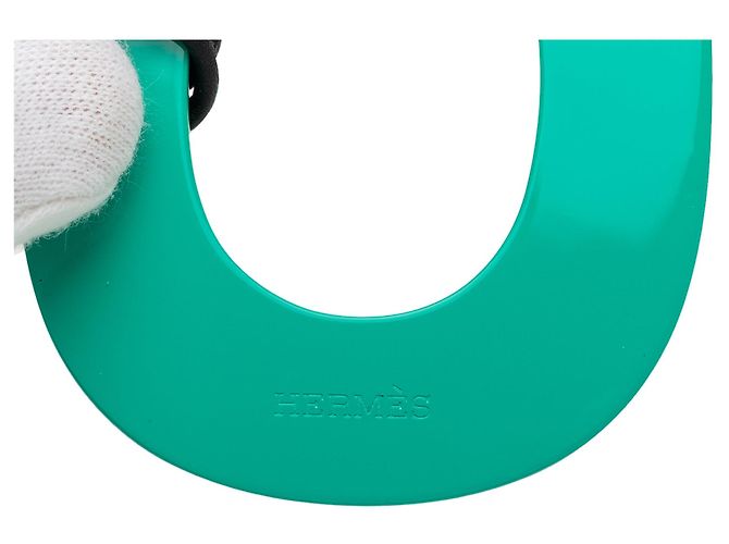 Collana con pendente Hermès Isthme Pop laccato verde PM - vista 4