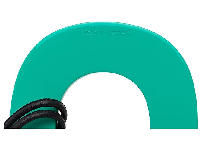 Collana con pendente Hermès Isthme Pop laccato verde PM - vista 5