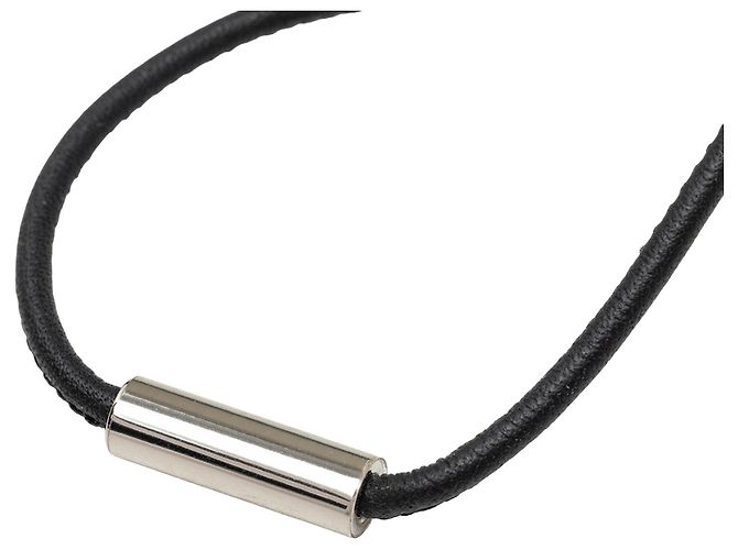 Collana con pendente Hermès Isthme Pop laccato verde PM - vista 6