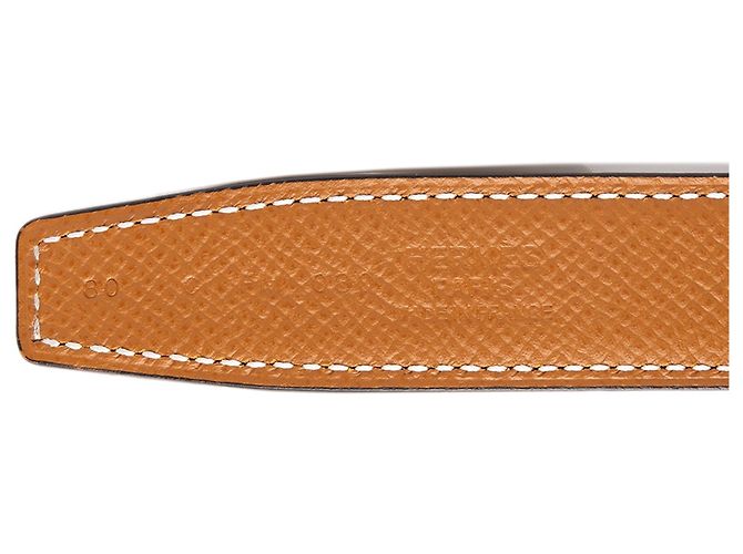 Cintura reversibile Hermès Epsom H Touareg Marrone - vista 6