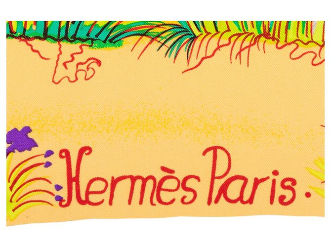 Hermès Nuba Mountain Silk Scarf 90 Seidentuch Weiß - Ansicht 2