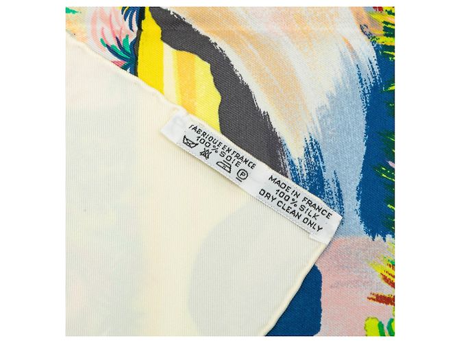 Hermès Nuba Mountain Silk Scarf 90 Seidentuch Weiß - Ansicht 3