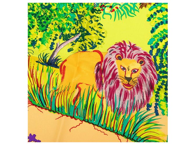 Hermès Nuba Mountain Silk Scarf 90 Seidentuch Weiß - Ansicht 5