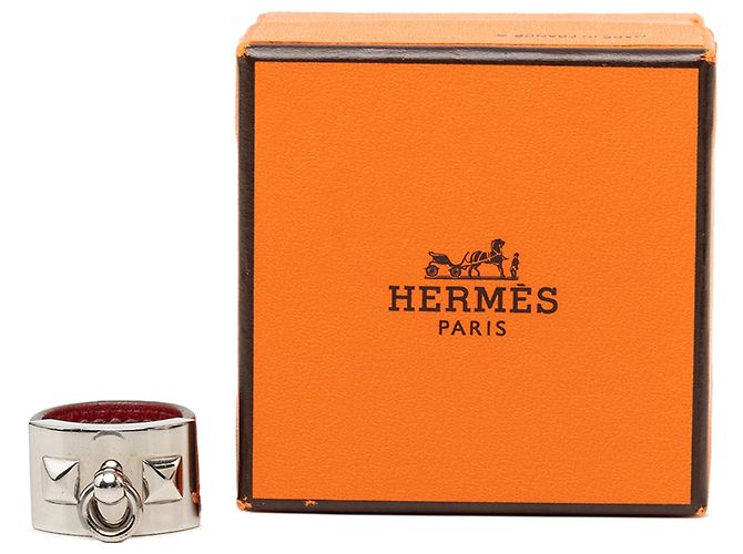 Anillo Silver Hermès Palladium Plated Collier de Chien Plata - vista 5