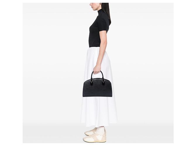 Louis Vuitton Epi Pont Neuf PM Handtasche Schwarz - Ansicht 6