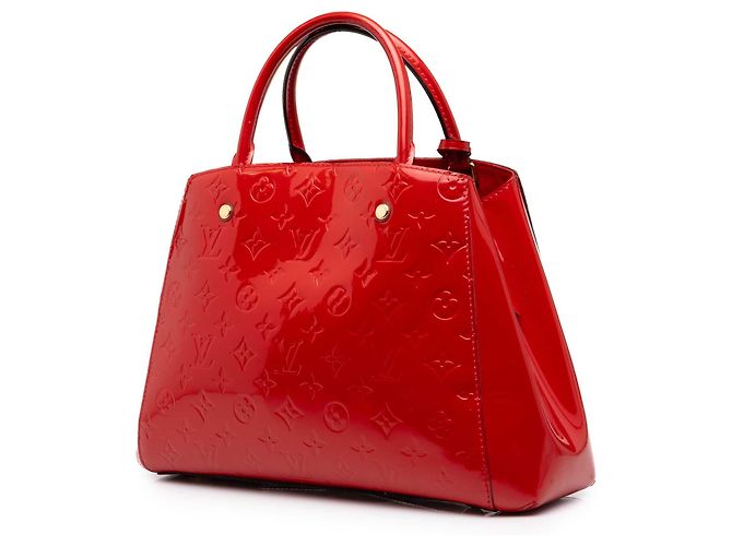 Louis Vuitton Monogram Vernis Montaigne MM Satchel Tasche Rot - Ansicht 2