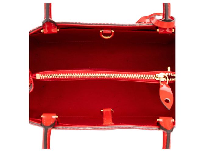 Louis Vuitton Monogram Vernis Montaigne MM Satchel Tasche Rot - Ansicht 4