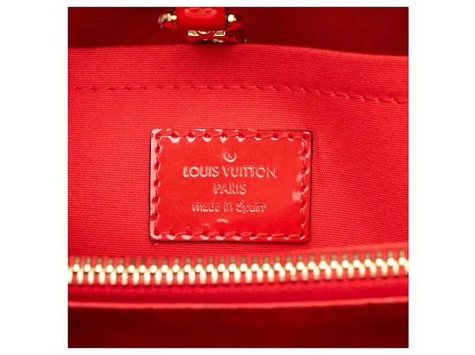 Louis Vuitton Monogram Vernis Montaigne MM Satchel Tasche Rot - Ansicht 5