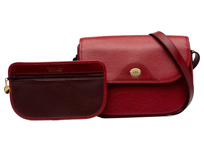 Autre Marque Sac à épaule Dior en cuir rouge - vue 7