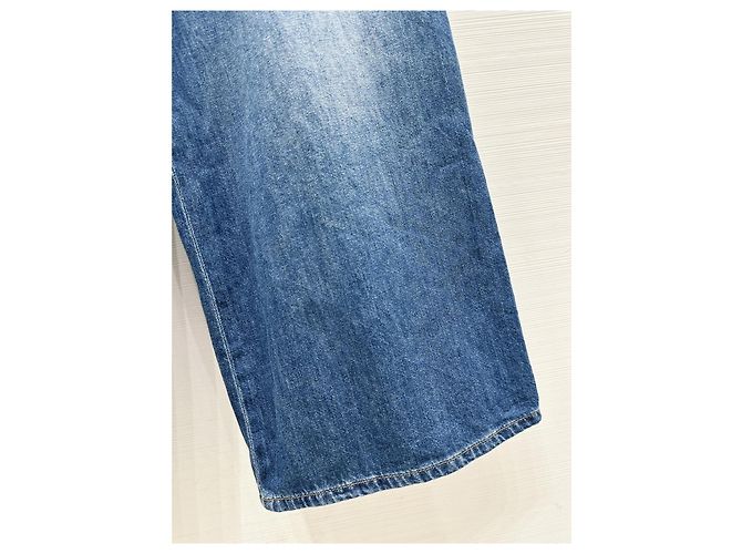 Vaqueros Chanel Wide Leg Denim Azul Efecto Desgastado Multicolor - vista 5
