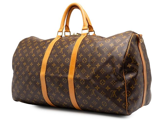 Borsa da viaggio Louis Vuitton Monogram Keepall Bandouliere 55 Marrone - vista 2