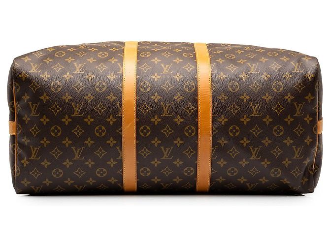 Borsa da viaggio Louis Vuitton Monogram Keepall Bandouliere 55 Marrone - vista 3