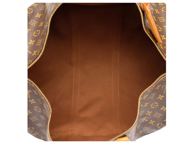 Borsa da viaggio Louis Vuitton Monogram Keepall Bandouliere 55 Marrone - vista 4