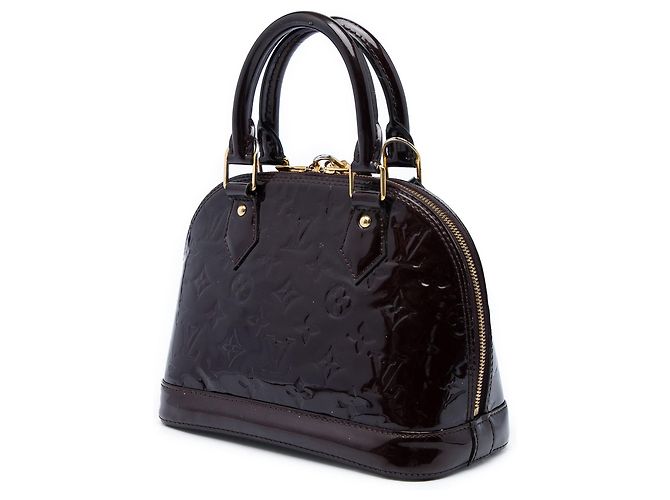 Borsa Satchel Alma BB Louis Vuitton Monogram Vernis Viola Porpora - vista 2