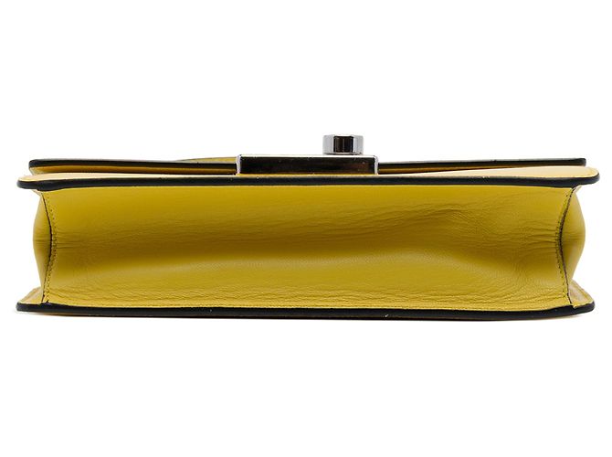 Crossbody Sound Lock Saffiano Lux giallo di Prada - vista 3