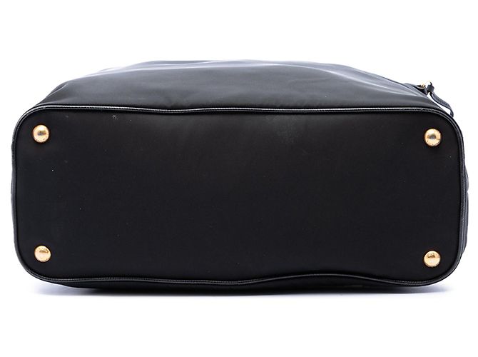 mala Prada em Tessuto com acabamento em Saffiano preto - vista 3