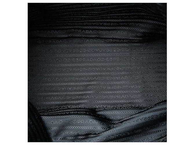 mala Prada em Tessuto com acabamento em Saffiano preto - vista 4