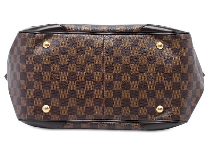 Borsa a tracolla Louis Vuitton Damier Ebene Verona GM Marrone - vista 3