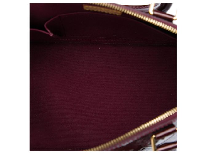 Borsa Louis Vuitton Monogram Vernis Alma PM rossa Rosso - vista 4