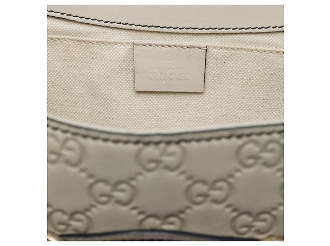 Borsa a spalla Gucci Medium Guccissima Emily Marrone - vista 5