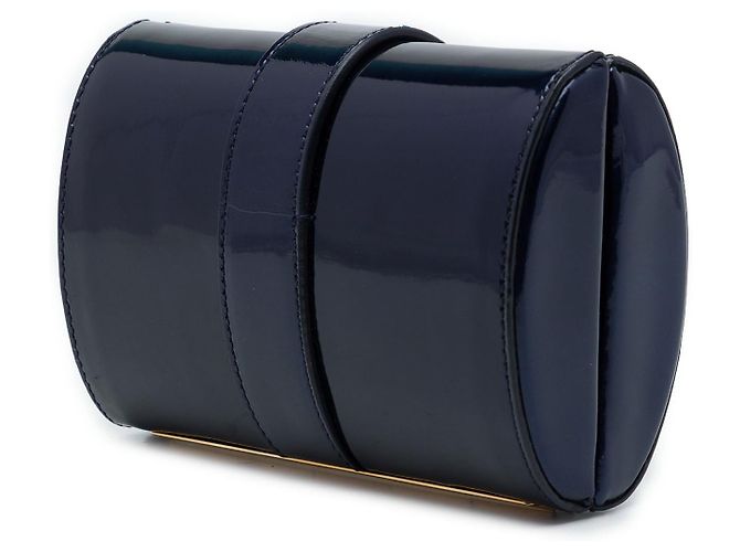 Autre Marque Clutch da sera Blue Saint Laurent Edition Soi Patent Chyc Ligne - vista 2