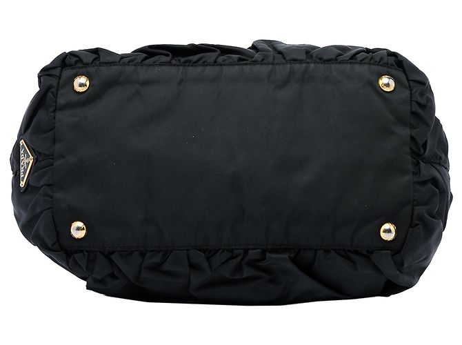 Tote  mala Prada Tessuto Origami plissada preta Preto - vista 3