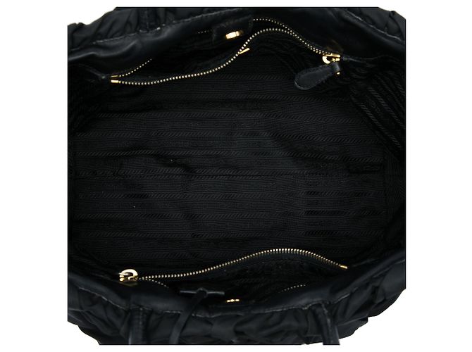 Tote  mala Prada Tessuto Origami plissada preta Preto - vista 4