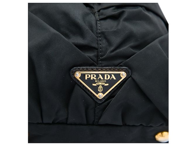Tote  mala Prada Tessuto Origami plissada preta Preto - vista 5