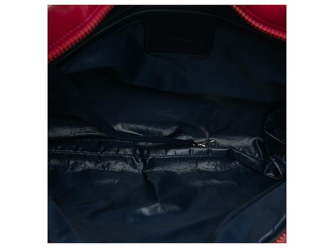 Blue Chanel Large Bicolor gesteppte Nylon- und Lammleder Coco Cocoon Flat Tote Blau - Ansicht 4