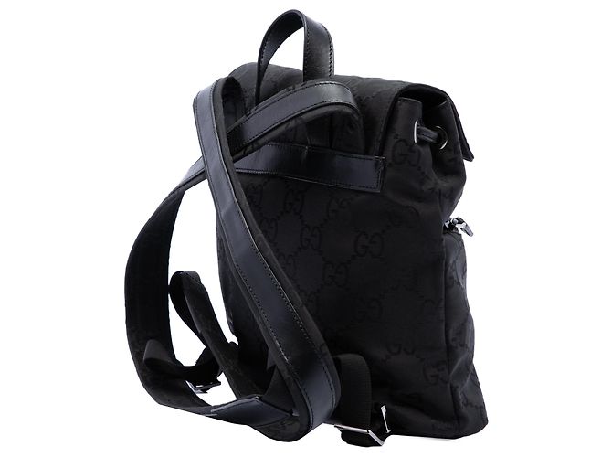 Zaino Gucci GG in nylon nero - vista 2