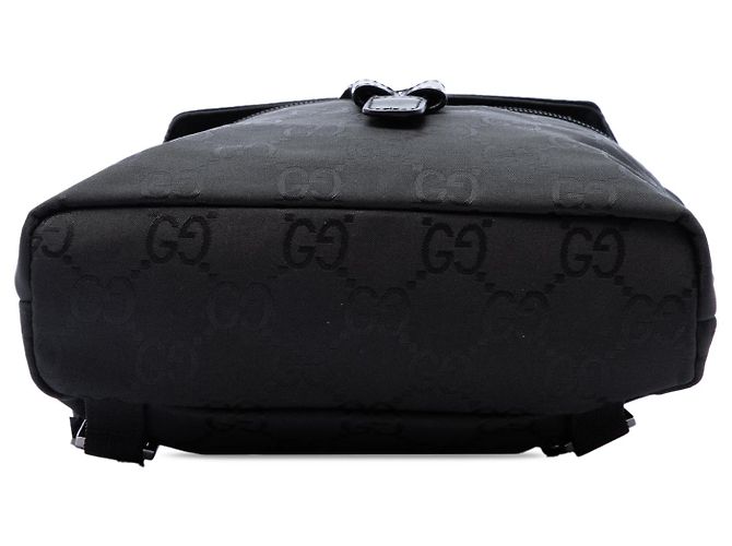 Zaino Gucci GG in nylon nero - vista 3