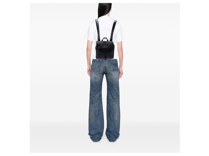 Zaino Gucci GG in nylon nero - vista 6
