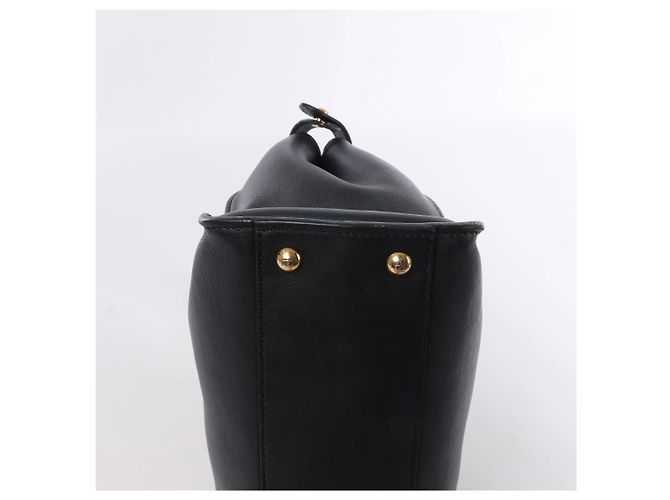Fendi PEEKABOO REGULAR Leder Handtasche Navy Blue 8BN290 Marineblau - Ansicht 12