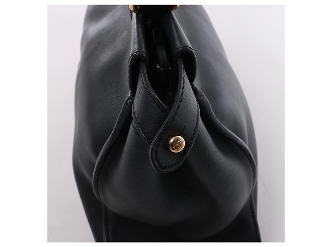 Fendi PEEKABOO REGULAR Leder Handtasche Navy Blue 8BN290 Marineblau - Ansicht 5
