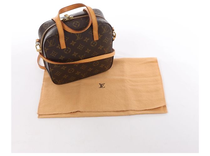 Louis Vuitton Spontini Monogram Canvas 2Way Handtasche in Brown Beige - Ansicht 13