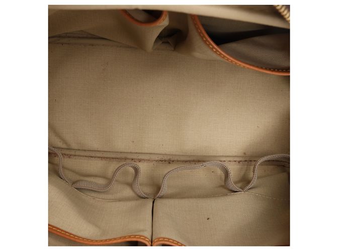 Borsa Louis Vuitton Deauville Monogram Canvas in marrone M47270 Beige - vista 13