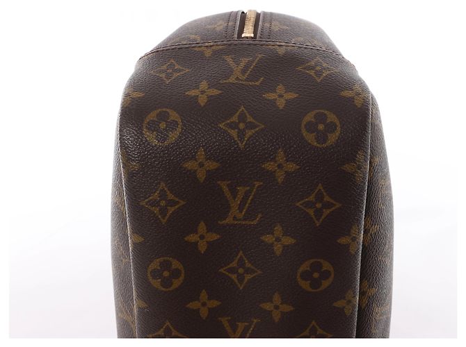 Borsa Louis Vuitton Deauville Monogram Canvas in marrone M47270 Beige - vista 11
