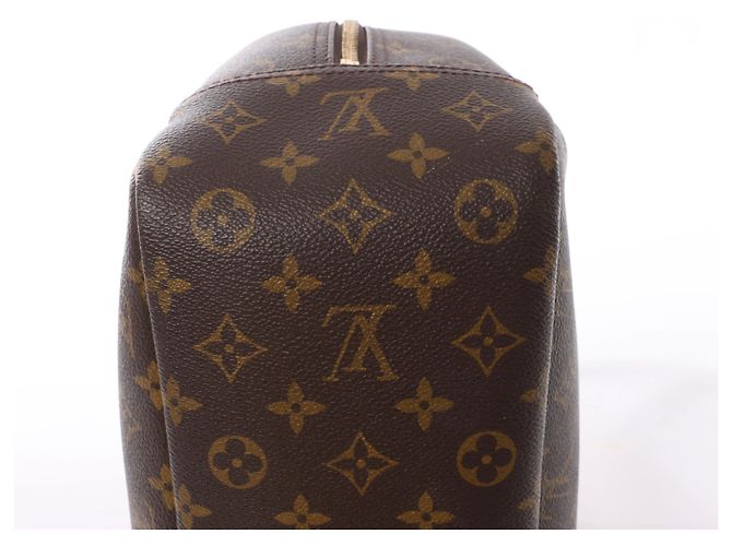 Borsa Louis Vuitton Deauville Monogram Canvas in marrone M47270 Beige - vista 12