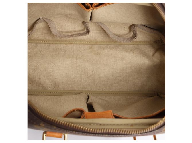Borsa Louis Vuitton Deauville Monogram Canvas in marrone M47270 Beige - vista 13