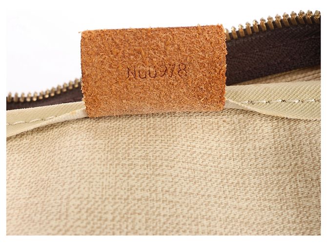 Borsa Louis Vuitton Deauville Monogram Canvas in marrone M47270 Beige - vista 14