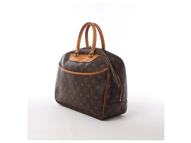 Borsa Louis Vuitton Deauville Monogram Canvas in marrone M47270 Beige - vista 2