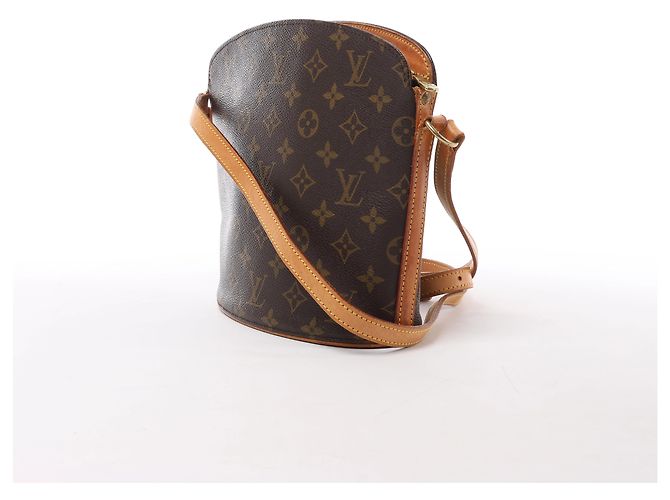 Borsa a tracolla Louis Vuitton Drouot Monogram Canvas in marrone - vista 2
