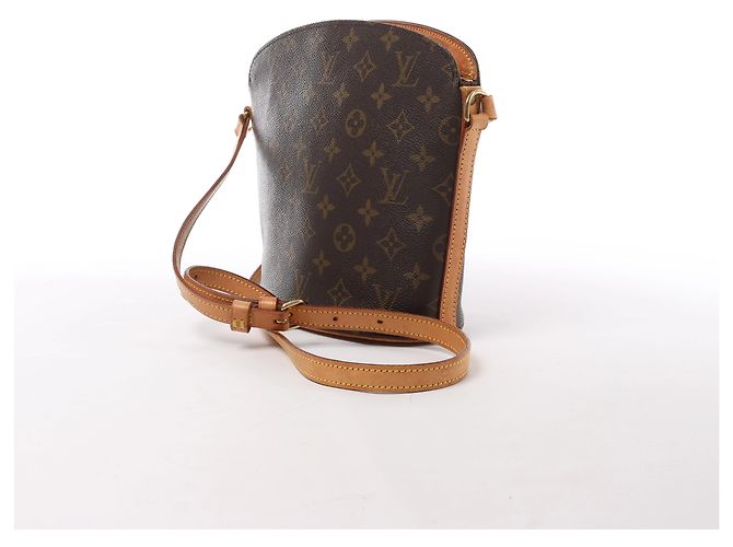Borsa a tracolla Louis Vuitton Drouot Monogram Canvas in marrone - vista 3