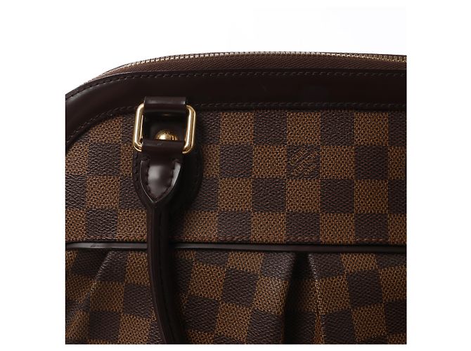 Borsa a tracolla Louis Vuitton Trevi PM Damier Ebene Marrone N51997 Rosso - vista 10