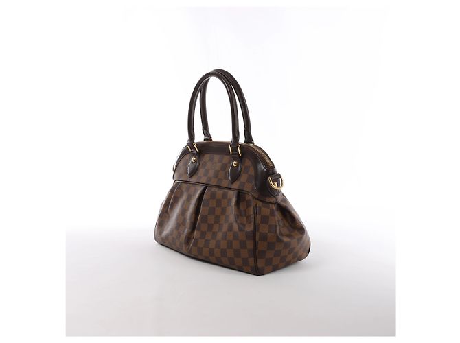 Borsa a tracolla Louis Vuitton Trevi PM Damier Ebene Marrone N51997 Rosso - vista 2
