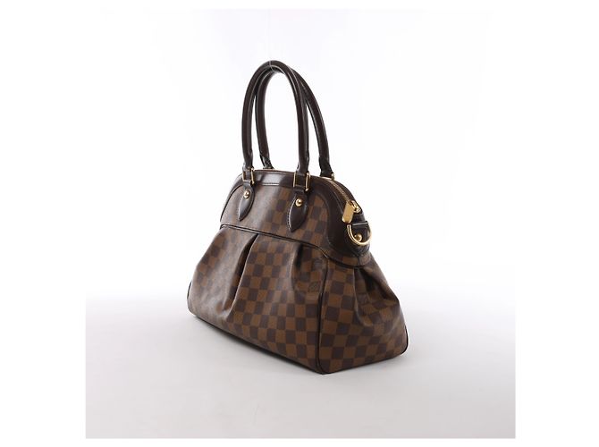 Borsa a tracolla Louis Vuitton Trevi PM Damier Ebene Marrone N51997 Rosso - vista 3