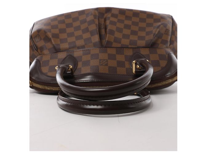 Borsa a tracolla Louis Vuitton Trevi PM Damier Ebene Marrone N51997 Rosso - vista 6
