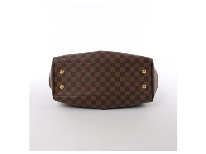 Borsa a tracolla Louis Vuitton Trevi PM Damier Ebene Marrone N51997 Rosso - vista 7