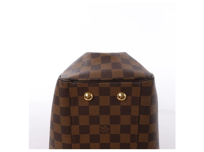 Borsa a tracolla Louis Vuitton Trevi PM Damier Ebene Marrone N51997 Rosso - vista 8
